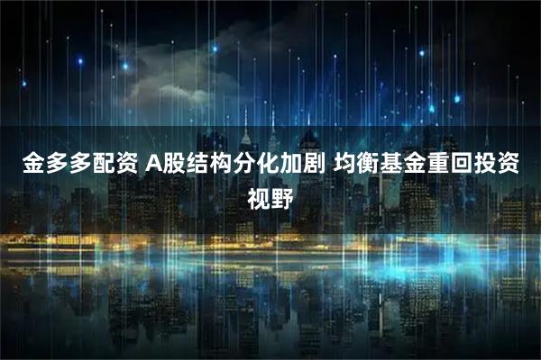 金多多配资 A股结构分化加剧 均衡基金重回投资视野