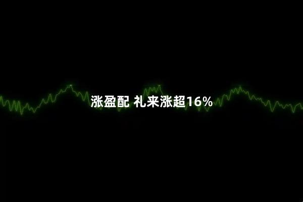 涨盈配 礼来涨超16%
